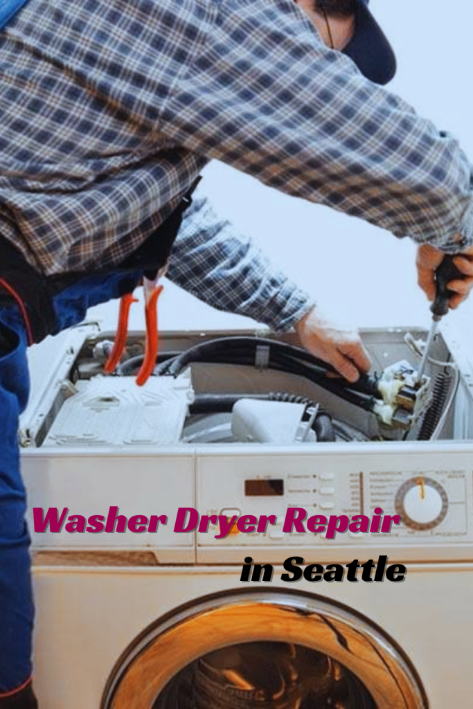 Technician from Seattle Used Appliance performing a thorough washer dryer repair in Seattle, WA, showcasing expert service and attention to detail.